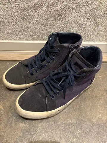 CAMPER 네이비 하이컷 스니커즈 40