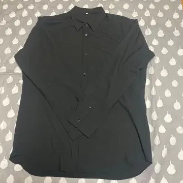 MUJILabo 레귤러 카라 셔츠 사이즈 XL 블랙