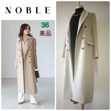 [ Noble ] 멜톤 롱 체스터 코트 / 베이지