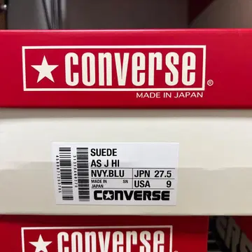 27.5cm 컨버스 스웨이드 AS J HI 네이비