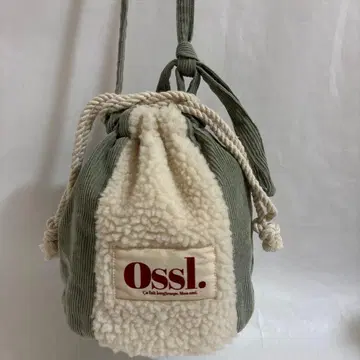 미사용 컨디션 최상 Ossl. 코듀로이 보아 복조리 숄더 올리브