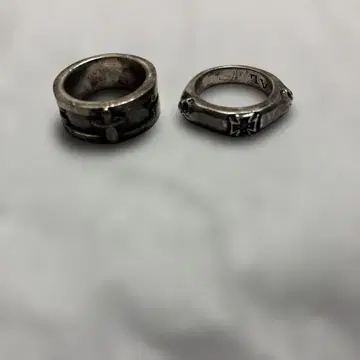 실버 925 장식적인 반지 2세트