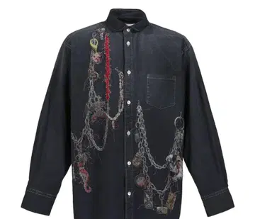 doublet 자수 디자인 긴팔 셔츠 25AW