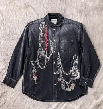 doublet 자수 디자인 긴팔 셔츠 25AW