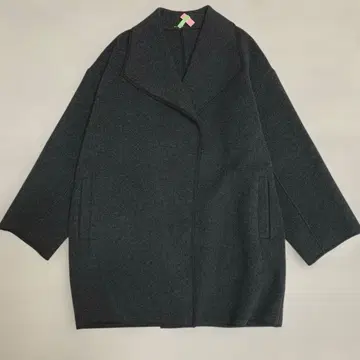 개럴개런트 리버 코트 파이핑 울 차콜 그레이