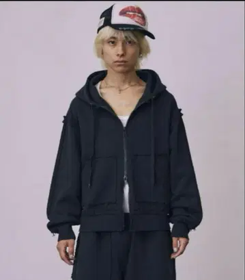 최저가 [ a2o ] 컷오프 후드 맨투맨 아오바군 아오바 착용