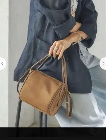 BEAURE: NYLON MINI BOSTON 베이지