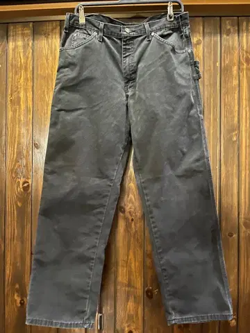 Dickies 페인터 팬츠 블랙 아메카지 바이커