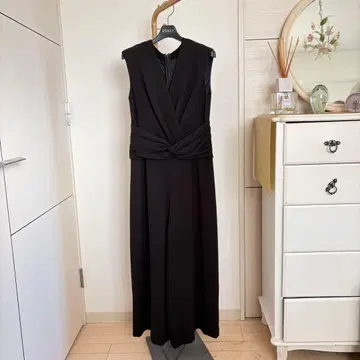 새상품급 그레이스 콘티넨탈 프릴 살로펫 블랙 파티 드레스 블랙 일본제 M