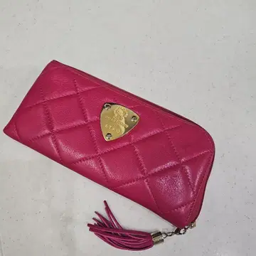 ATAO Hello Kitty 핑크 가죽 장지갑