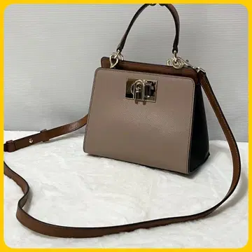 미사용급 FURLA 2way 미니 핸드 숄더 백 1927 자립