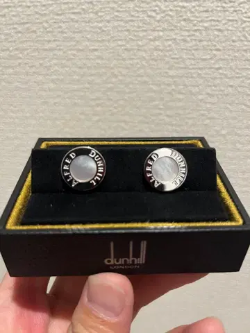 dunhill 실버 커프 링크스 925