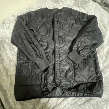 블랙 퀼팅 자켓