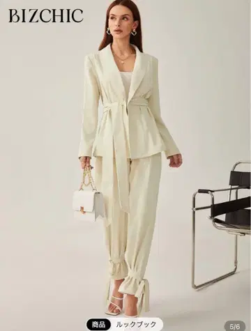 미사용 새상품 아이보리 팬츠 셋업 여성용 M