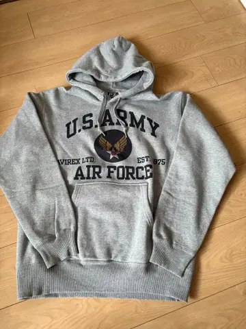 U.S. ARMY AIR FORCE 그레이 후드티 L 사이즈