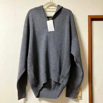 NOBLE 접결 턱 편직 후드 풀오버