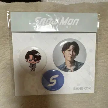 Snow Man popup BANGKOK 핀 배지 3개 세트