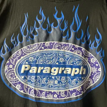Paragraph 파이어 프레임 반다나 오버 사이즈 T셔츠