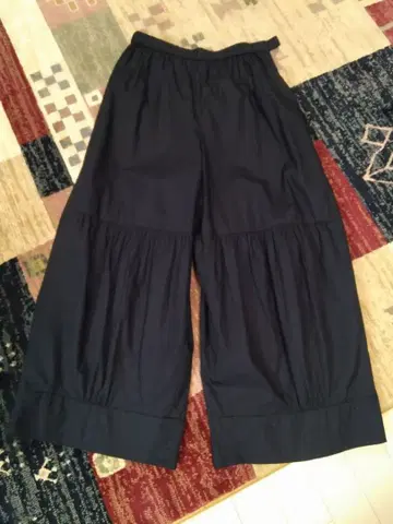 지우 센소유니코 와이드 팬츠 블랙 L 사이즈