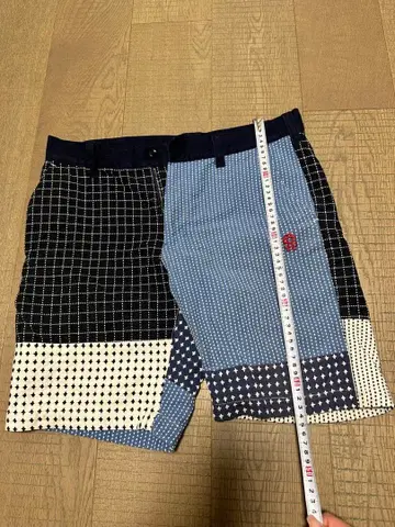 패치워크 디자인 골프 팬츠 남성용