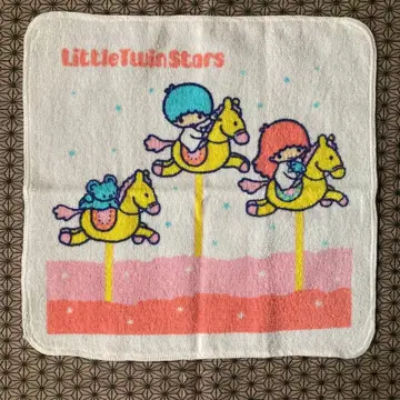 산리오 쇼와 레트로 리틀트윈스타 키키와 라라 핸드 타월