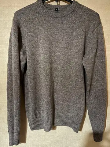 무인 울 니트 베이지 M