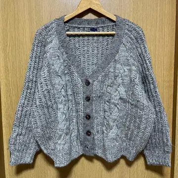 ichi 니트 가디건 그레이 거의 미사용