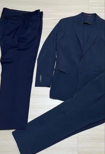 오리히카 AB6 XL 세탁 OK 셋업 네이비 2팬츠 팬츠 2장