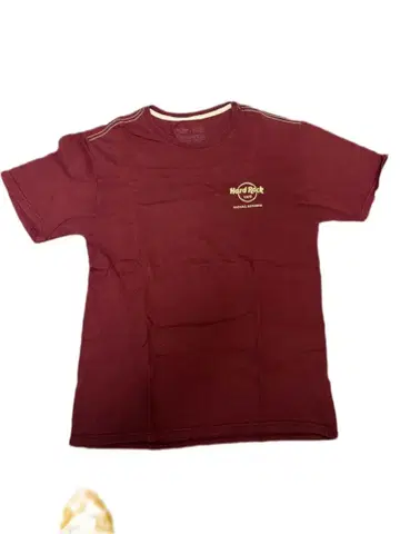 하드 록 카페 티셔츠 M 와인 레드