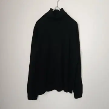 유니클로 캐시미어 100% 터틀 하이넥 스웨터 긴팔 블랙 새상품급