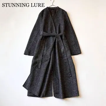 2901y 새상품급 스터링 루어 노카라 롱 리버 코트 그레이 S