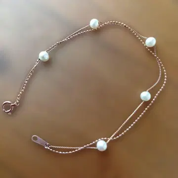 츠츠미 핑크 골드 담수 펄 팔찌