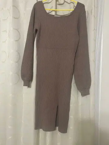 LIP SERVICE 브라운 니트 원피스
