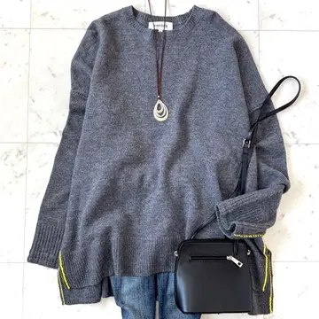 새상품급 엔폴드 LOOSE BOX PULLOVER 그레이 38