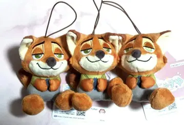 무냐스야 마스코트 주토피아 닉 3개 세트 라운드원 한정판