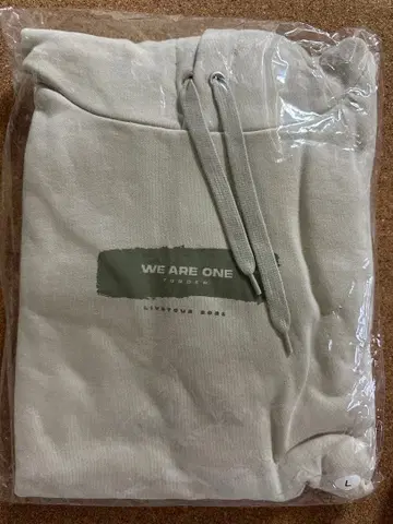 7ORDER WE ARE ONE 후드티 라이트 베이지