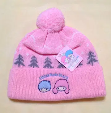 1986년 키키라라 리틀트윈스타 모자 니트 레트로 산리오