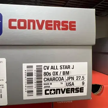 27.5cm CONVERSE CV ALL STAR J 80s OX/BM