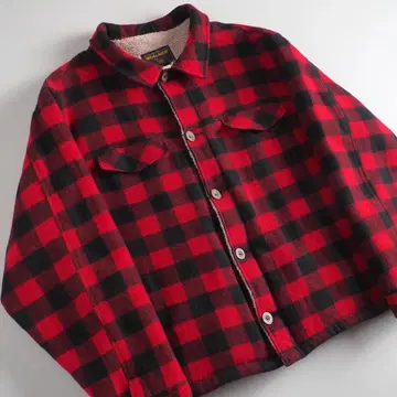 울리치 울 자켓 보아 안감 버팔로 체크 새상품급