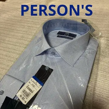 [새상품] 퍼슨즈 긴팔 와이셔츠 비즈니스 셔츠 와이드 칼라 L 사이즈