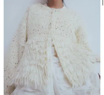 Andequal fringe design gritter knit