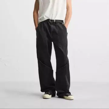 [ 새상품 ] ZARA 자라 릴랙스 핏 포켓 팬츠 데님