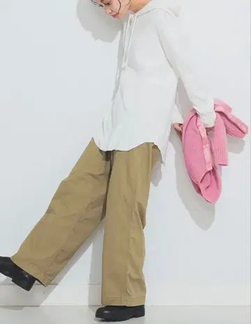 Healthknit x BEAMS BOY / 와플 풀오버 후드티