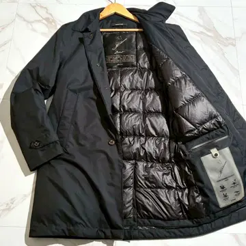 몬테코어 다운 자켓 스텐카라 코트 나일론 46 블랙