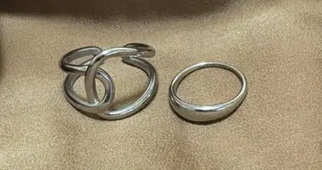 써지컬 스테인리스 반지 세트