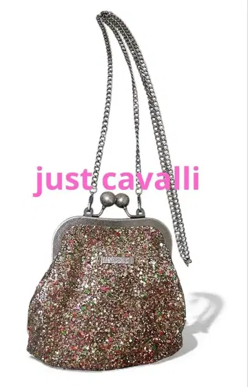 justcavalli 저스트카발리 가마구치 파티 체인 백