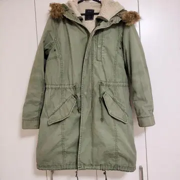 글로벌 워크 모즈 코트 밀리터리 코트 라이너 코트 S 카키