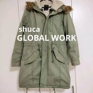 글로벌 워크 모즈 코트 밀리터리 코트 라이너 코트 S 카키