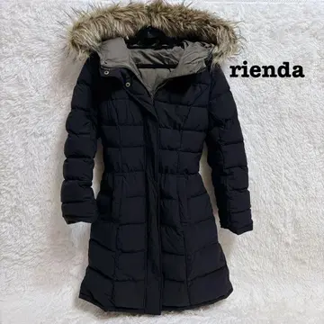 리엔다 rienda 리버서블 다운 코트 블랙 A라인