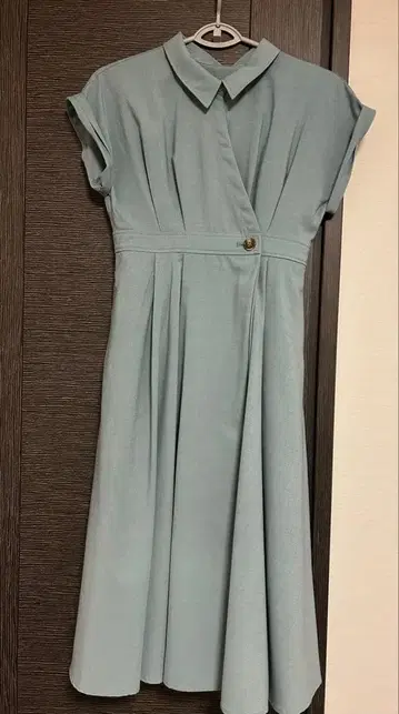 코히나 cohina 카슈쿨 셔츠 원피스-short 블루